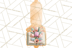 Bookish Blooms Floral Reading &amp; Stationery PNG Clipart Product Image 5