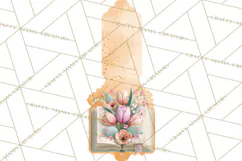 Bookish Blooms Floral Reading & Stationery PNG Clipart Product Image 5