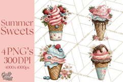 Summer Popsicle Treats Clipart PNG Graphics Product Image 1