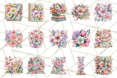 Bookish Blooms Floral Reading &amp; Stationery PNG Clipart Product Image 5