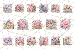 Bookish Blooms Floral Reading &amp; Stationery PNG Clipart Product Image 8