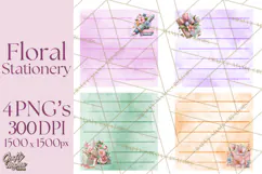 Bookish Blooms Floral Reading & Stationery PNG Clipart Product Image 1