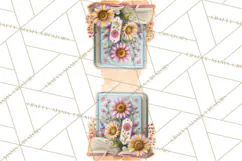 Bookish Blooms Floral Reading & Stationery PNG Clipart Product Image 5