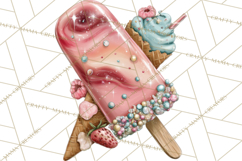 Summer Popsicle Treats Clipart PNG Graphics Product Image 2