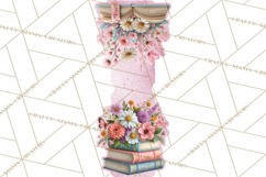 Bookish Blooms Floral Reading &amp; Stationery PNG Clipart Product Image 2