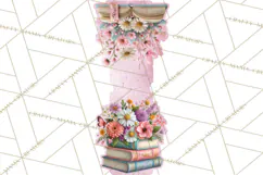 Bookish Blooms Floral Reading & Stationery PNG Clipart Product Image 2
