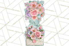 Bookish Blooms Floral Reading & Stationery PNG Clipart Product Image 3