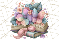 Bookish Blooms Floral Reading &amp; Stationery PNG Clipart Product Image 2