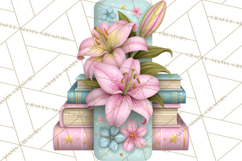 Bookish Blooms Floral Reading &amp; Stationery PNG Clipart Product Image 4