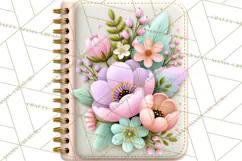 Bookish Blooms Floral Reading & Stationery PNG Clipart Product Image 3