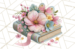 Bookish Blooms Floral Reading &amp; Stationery PNG Clipart Product Image 5