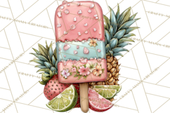 Summer Popsicle Treats Clipart PNG Graphics Product Image 2