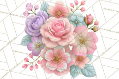 Bookish Blooms Floral Reading & Stationery PNG Clipart Product Image 3