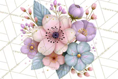 Bookish Blooms Floral Reading & Stationery PNG Clipart Product Image 5