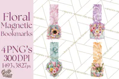 Bookish Blooms Floral Reading & Stationery PNG Clipart Product Image 1