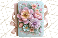 Bookish Blooms Floral Reading &amp; Stationery PNG Clipart Product Image 2