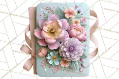 Bookish Blooms Floral Reading & Stationery PNG Clipart Product Image 2