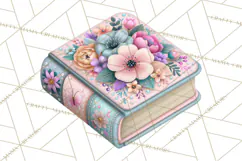 Bookish Blooms Floral Reading & Stationery PNG Clipart Product Image 3