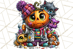 Funny Jack O Lantern Halloween PNG Clipart Product Image 5
