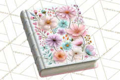 Bookish Blooms Floral Reading & Stationery PNG Clipart Product Image 4