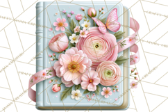 Bookish Blooms Floral Reading &amp; Stationery PNG Clipart Product Image 2