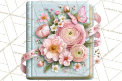 Bookish Blooms Floral Reading & Stationery PNG Clipart Product Image 2
