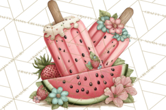 Summer Popsicle Treats Clipart PNG Graphics Product Image 3