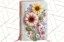 Bookish Blooms Floral Reading &amp; Stationery PNG Clipart Product Image 3