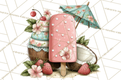 Summer Popsicle Treats Clipart PNG Graphics Product Image 4