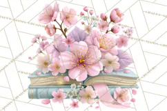 Bookish Blooms Floral Reading & Stationery PNG Clipart Product Image 3