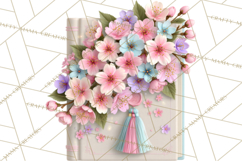Bookish Blooms Floral Reading &amp; Stationery PNG Clipart Product Image 4