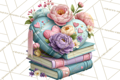 Bookish Blooms Floral Reading &amp; Stationery PNG Clipart Product Image 5