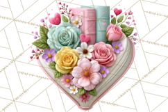 Bookish Blooms Floral Reading &amp; Stationery PNG Clipart Product Image 5