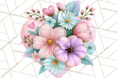 Bookish Blooms Floral Reading & Stationery PNG Clipart Product Image 2