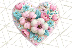 Bookish Blooms Floral Reading & Stationery PNG Clipart Product Image 3