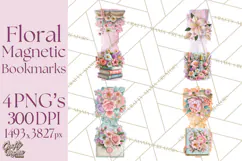 Bookish Blooms Floral Reading & Stationery PNG Clipart Product Image 1