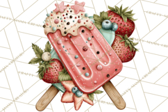 Summer Popsicle Treats Clipart PNG Graphics Product Image 5