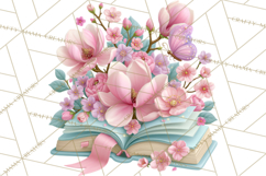 Bookish Blooms Floral Reading &amp; Stationery PNG Clipart Product Image 3