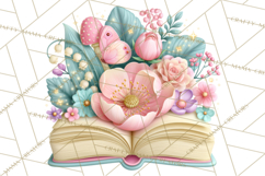Bookish Blooms Floral Reading &amp; Stationery PNG Clipart Product Image 4