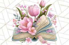 Bookish Blooms Floral Reading &amp; Stationery PNG Clipart Product Image 5