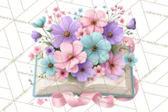 Bookish Blooms Floral Reading & Stationery PNG Clipart Product Image 4