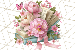 Bookish Blooms Floral Reading &amp; Stationery PNG Clipart Product Image 3
