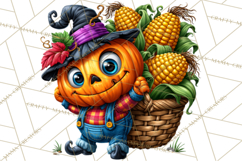 Funny Jack O Lantern Halloween PNG Clipart Product Image 4