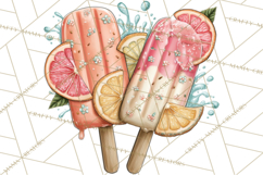 Summer Popsicle Treats Clipart PNG Graphics Product Image 4