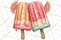 Summer Popsicle Treats Clipart PNG Graphics Product Image 5
