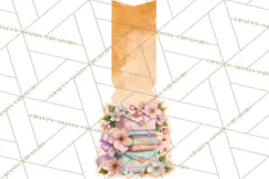 Bookish Blooms Floral Reading & Stationery PNG Clipart Product Image 5