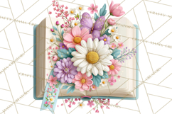 Bookish Blooms Floral Reading &amp; Stationery PNG Clipart Product Image 2