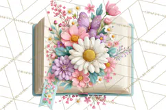 Bookish Blooms Floral Reading & Stationery PNG Clipart Product Image 2