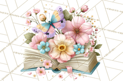 Bookish Blooms Floral Reading &amp; Stationery PNG Clipart Product Image 3