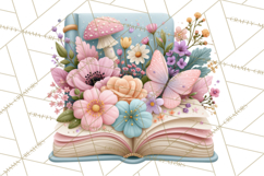 Bookish Blooms Floral Reading &amp; Stationery PNG Clipart Product Image 2